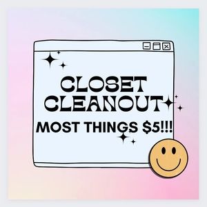 Closet Sale!